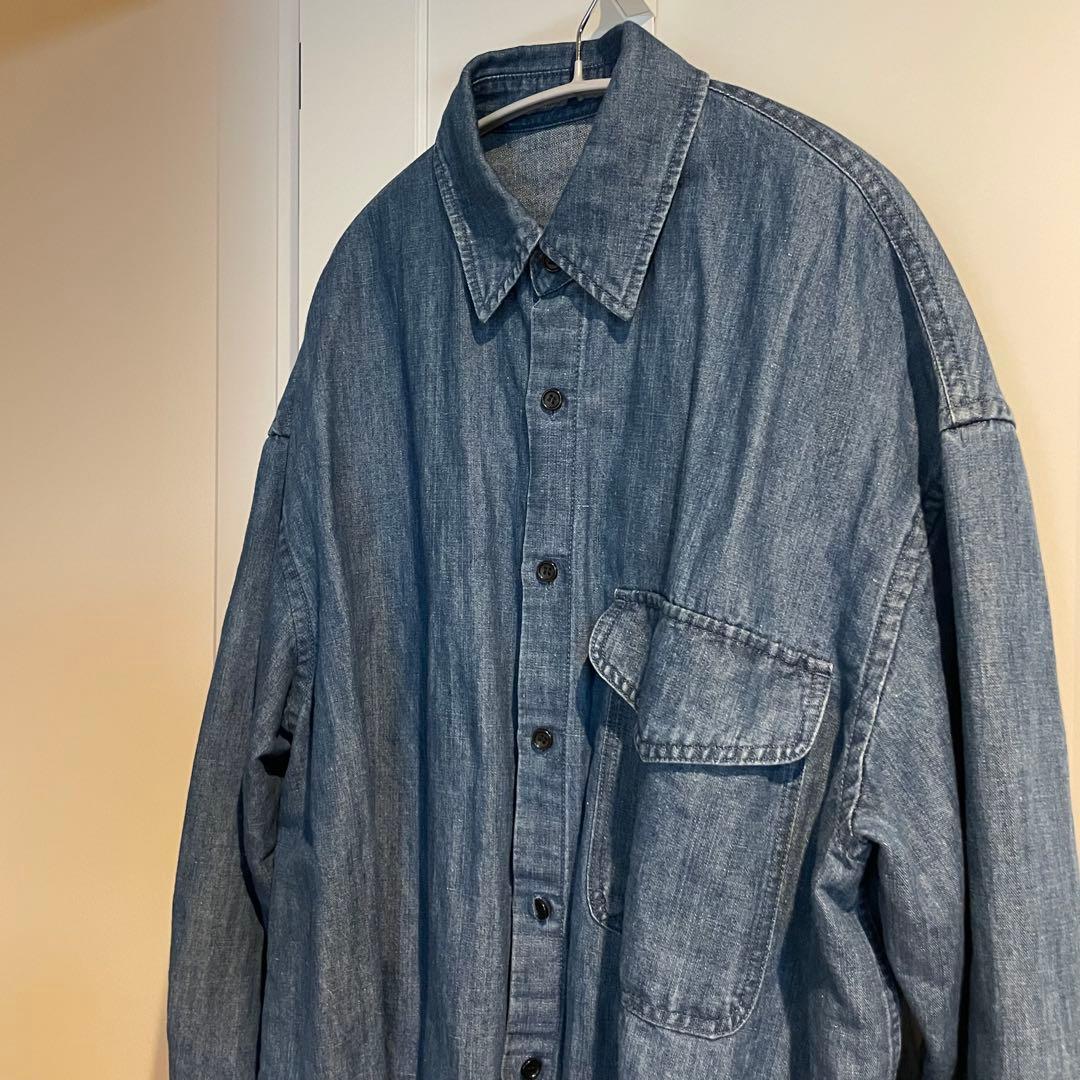 【美品】roughlow ラフロウ timeless DENIM shirt