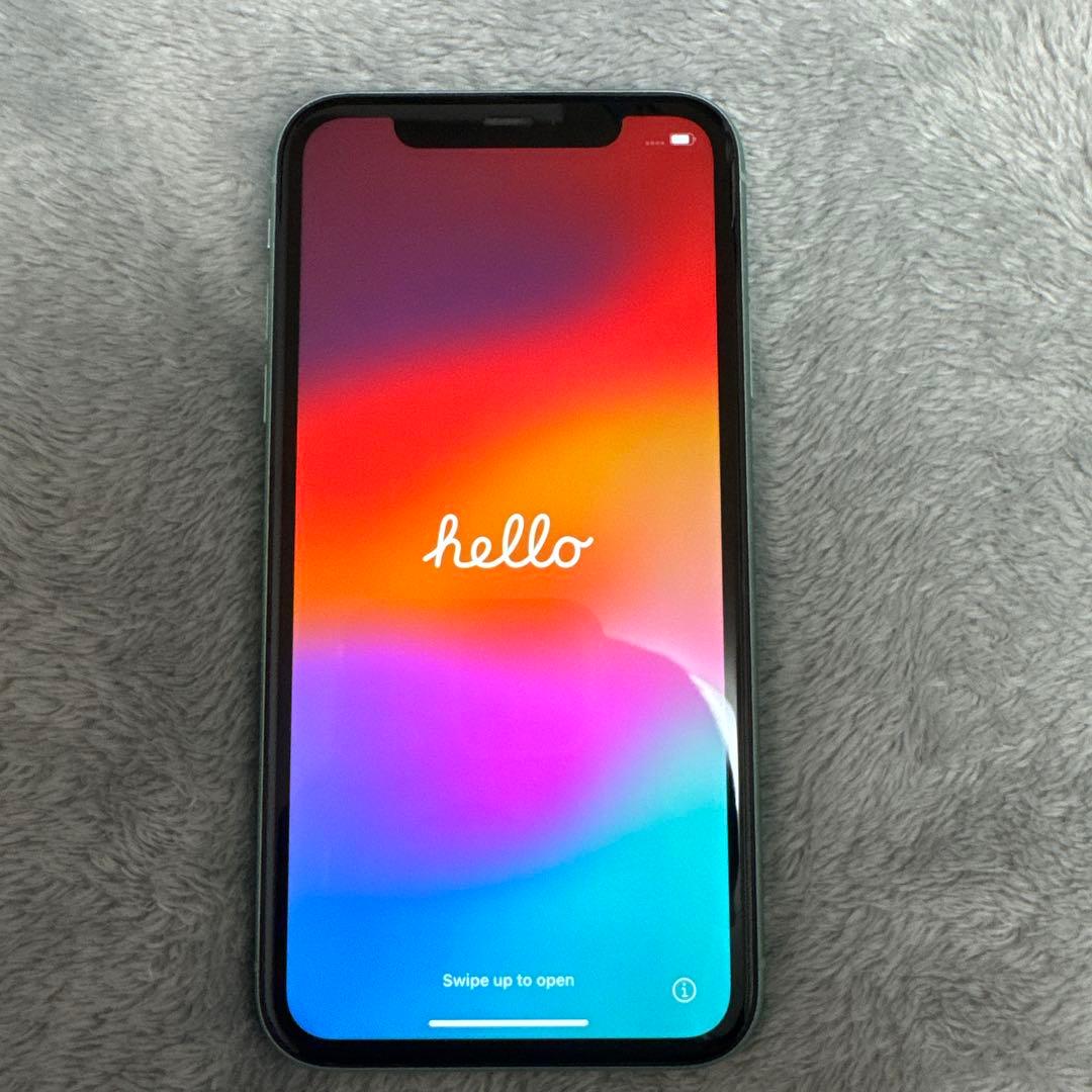 iPhone11 128GB グリーン au SIMロックあり バッテリー93%