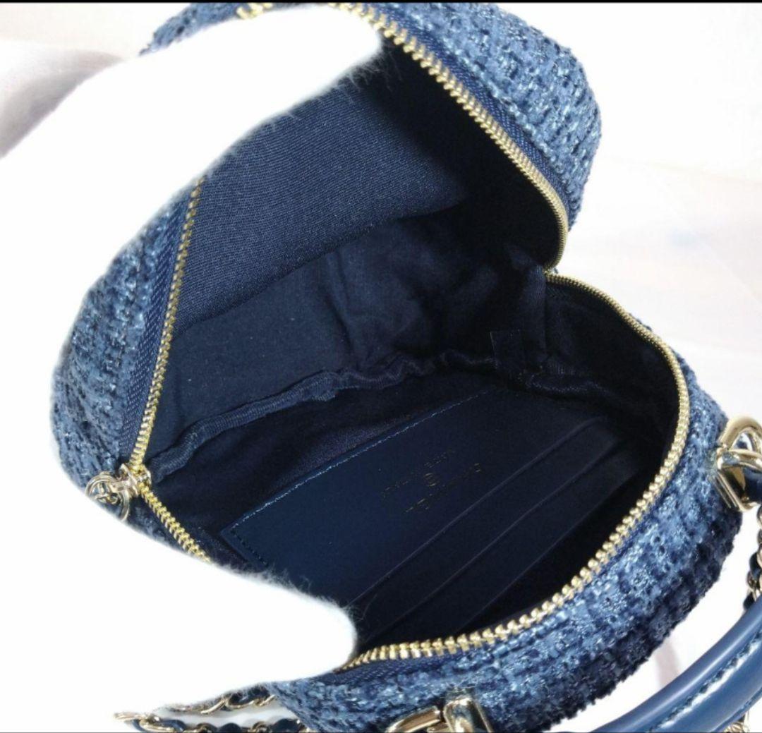 CHANEL ツイードバックパック ネイビー