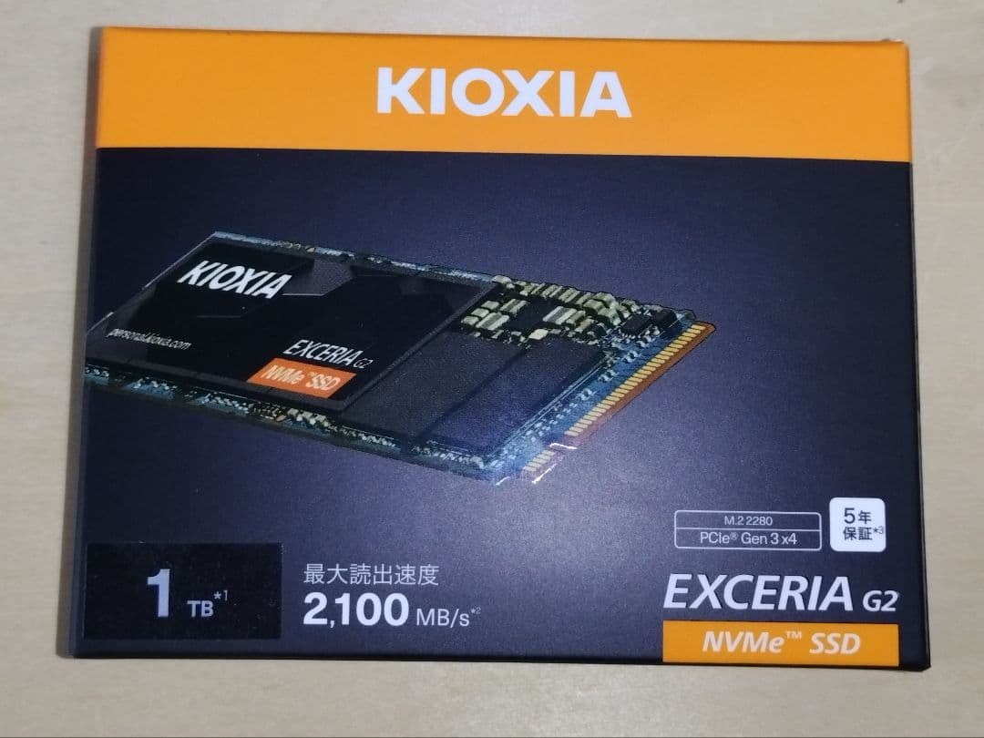 内蔵型SSD KIOXIA EXCERIA G2 1TB NVMe SSD