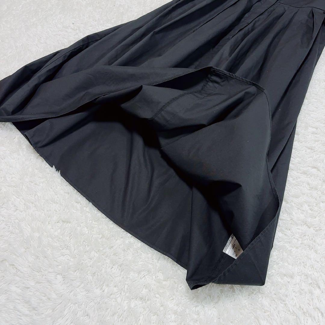 美品✨オブリ シャツワンピース ドルマンスリーブ コットン ブラック 0