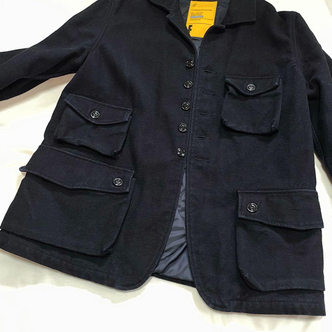 FOB FACTORY ハンティングジャケット　ウール　ネイビー　M