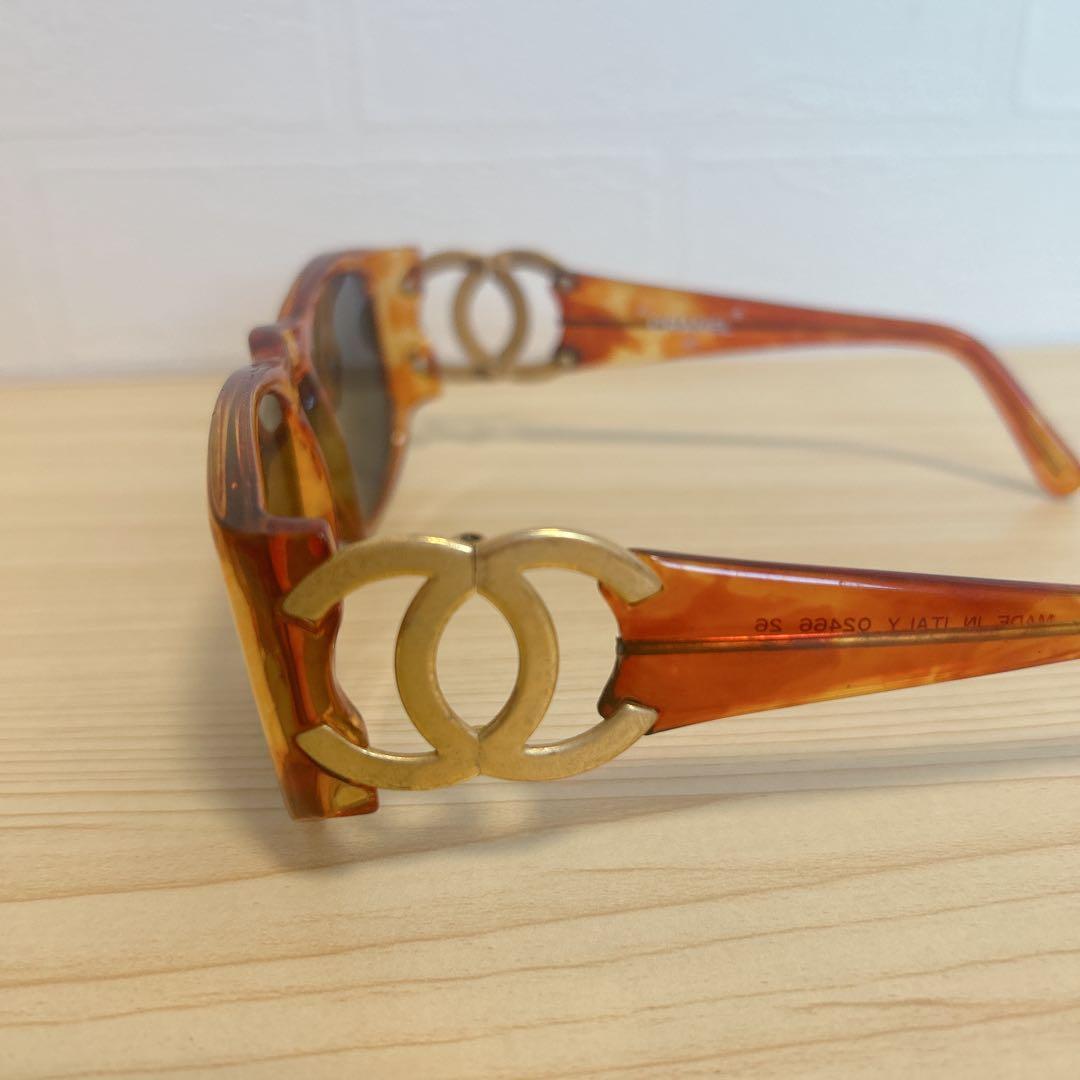 CHANEL シャネル サングラス 02466 べっ甲柄 ココマーク オシャレ