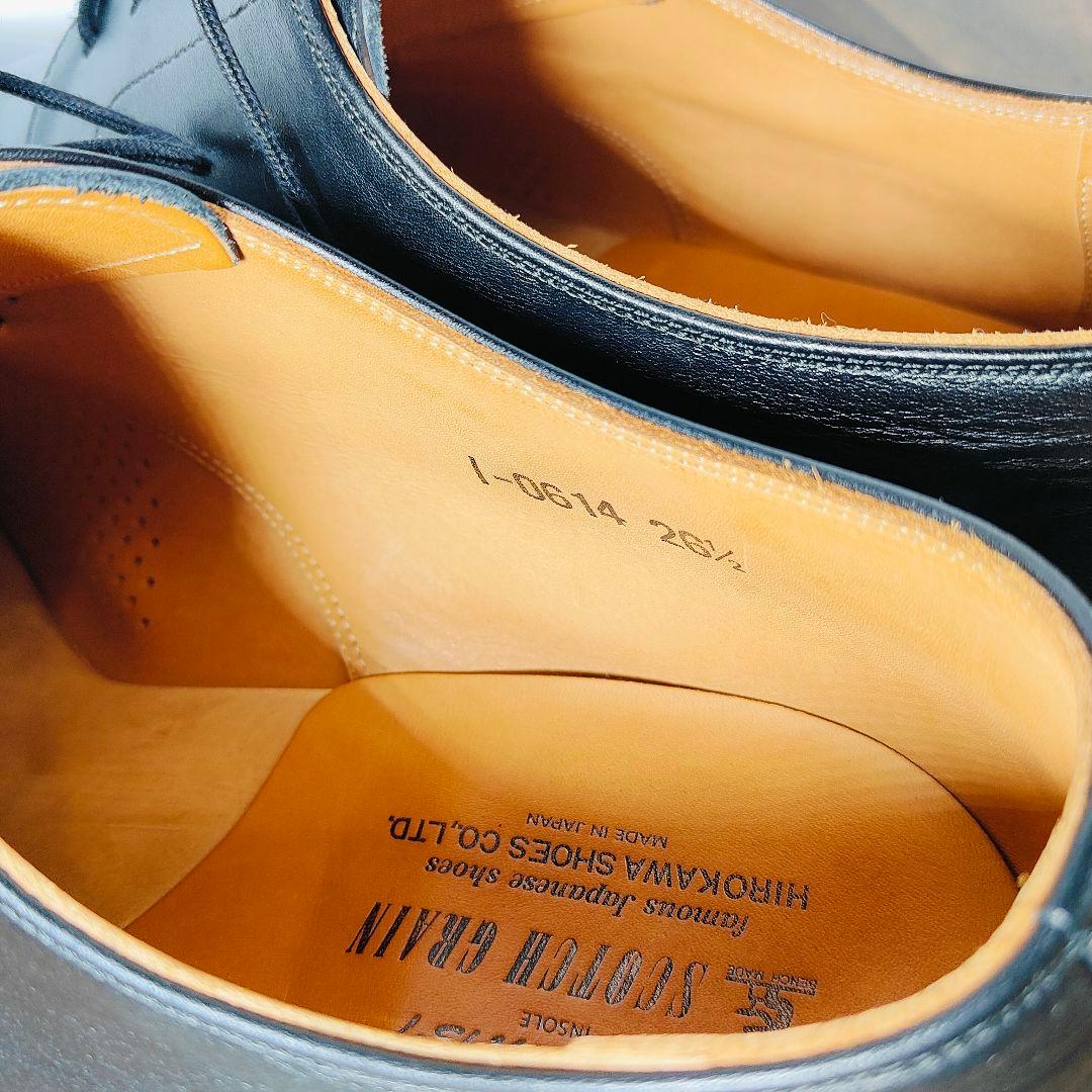 【極美品】SCOTCH GRAIN　日本製　高級プレーントゥシューズ　正規品本革