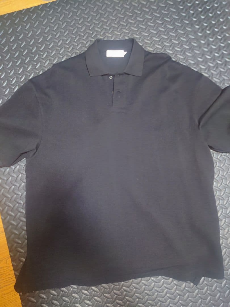 黒 半袖 ポロシャツ ルーズフィット