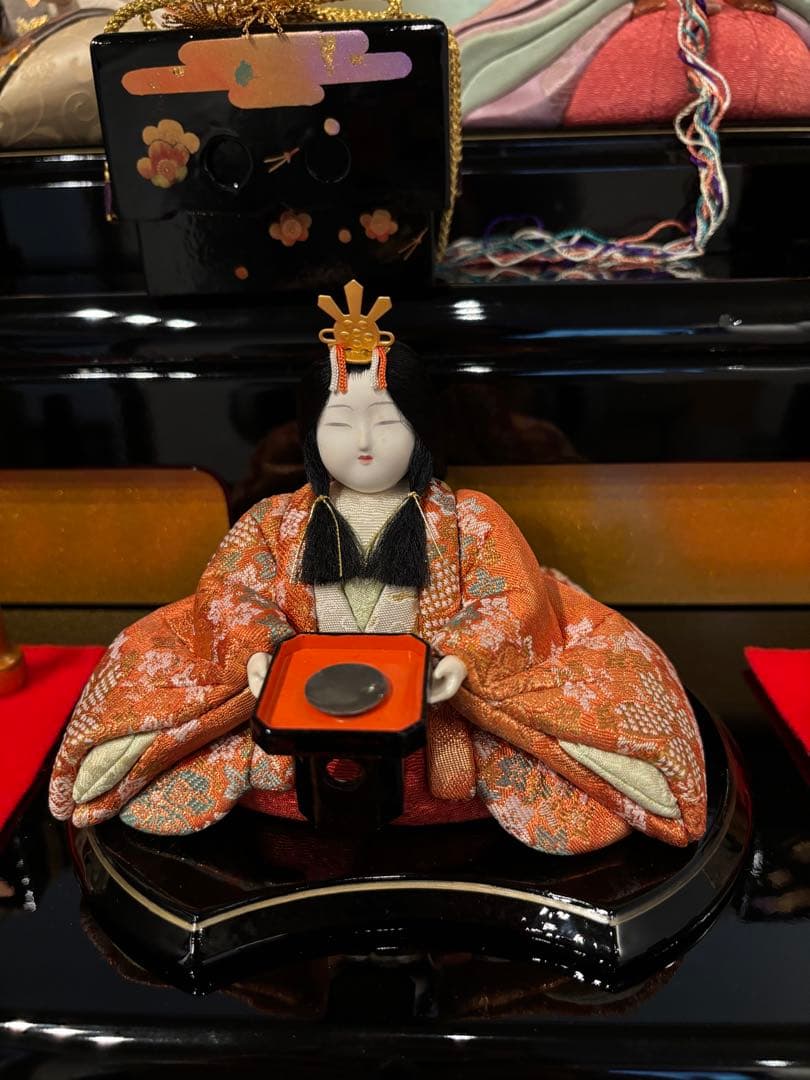 木目込み雛人形10人飾り