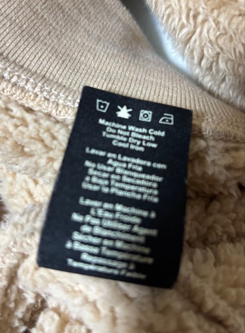 UGG フリース フード付きパーカー ベージュ