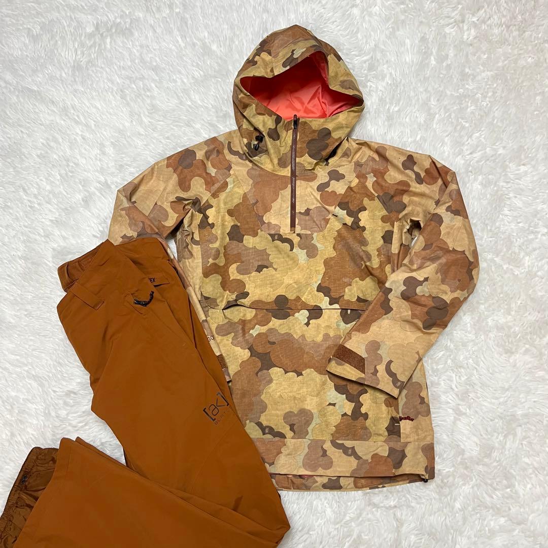 BURTON AK バートン セットアップ レディース 迷彩 スノボ 上下