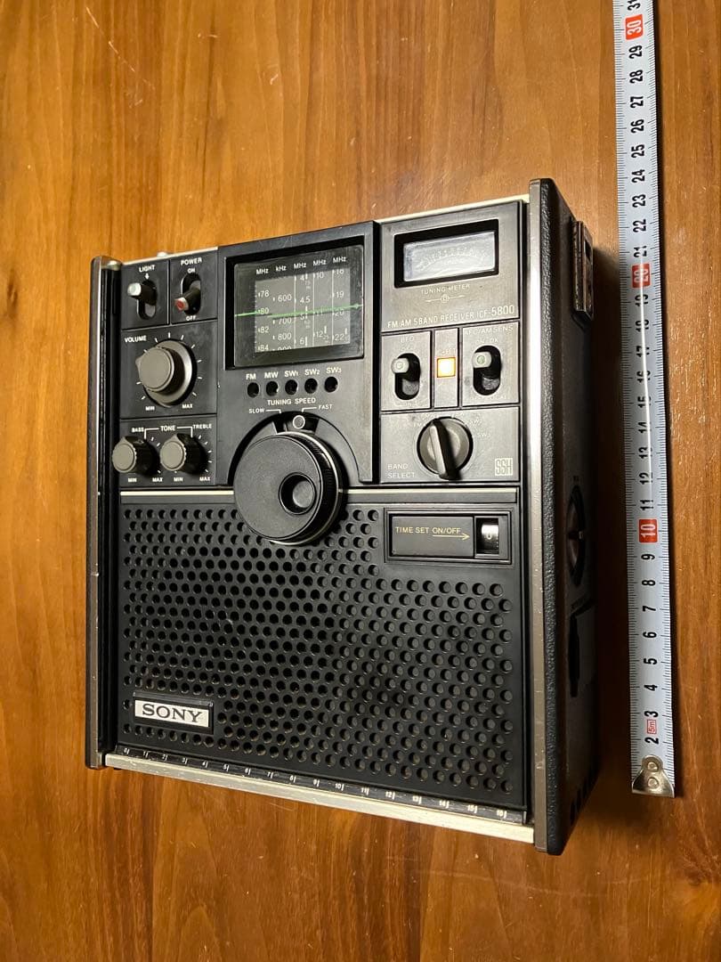 ソニースカイセンサーICF5800 BCLラジオ　ジャンク品