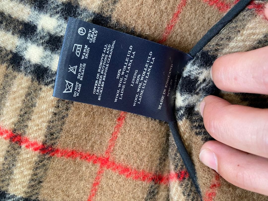 年代物 BURBERRY バーバリー ウール コート