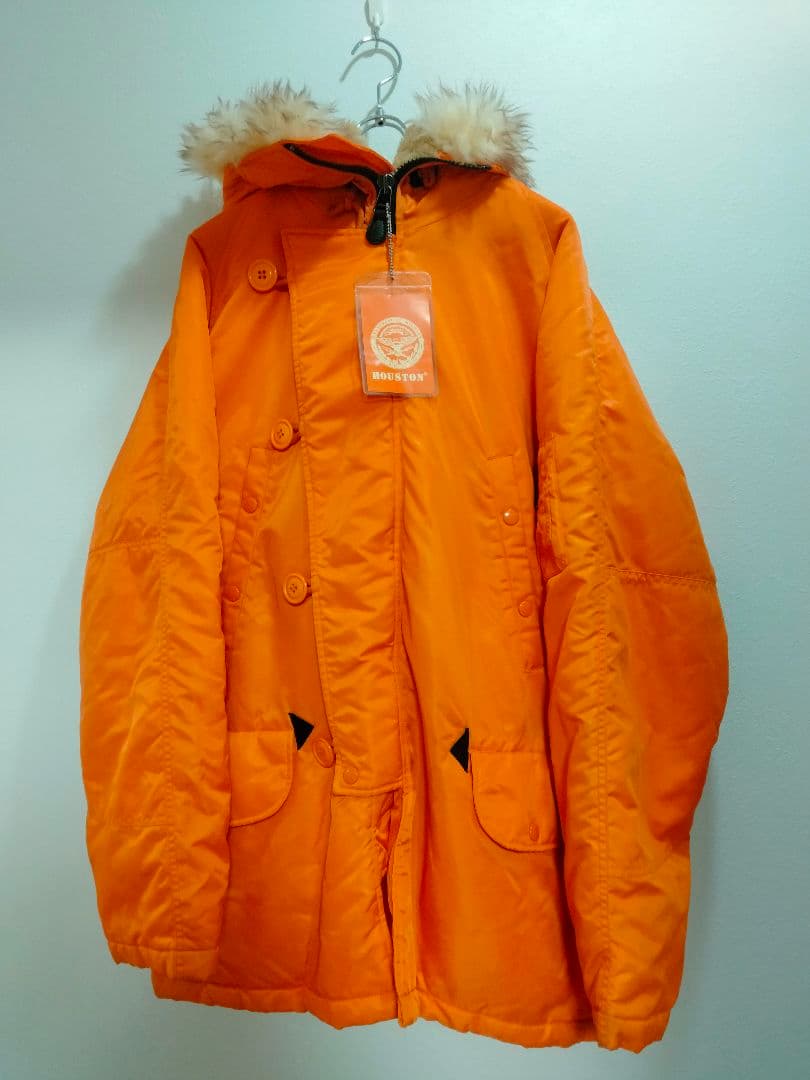 HOUSTON N-3B レアカラー　オレンジ　オールド　フライトジャケット