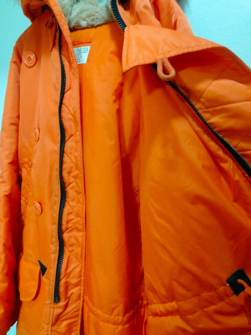 HOUSTON N-3B レアカラー　オレンジ　オールド　フライトジャケット