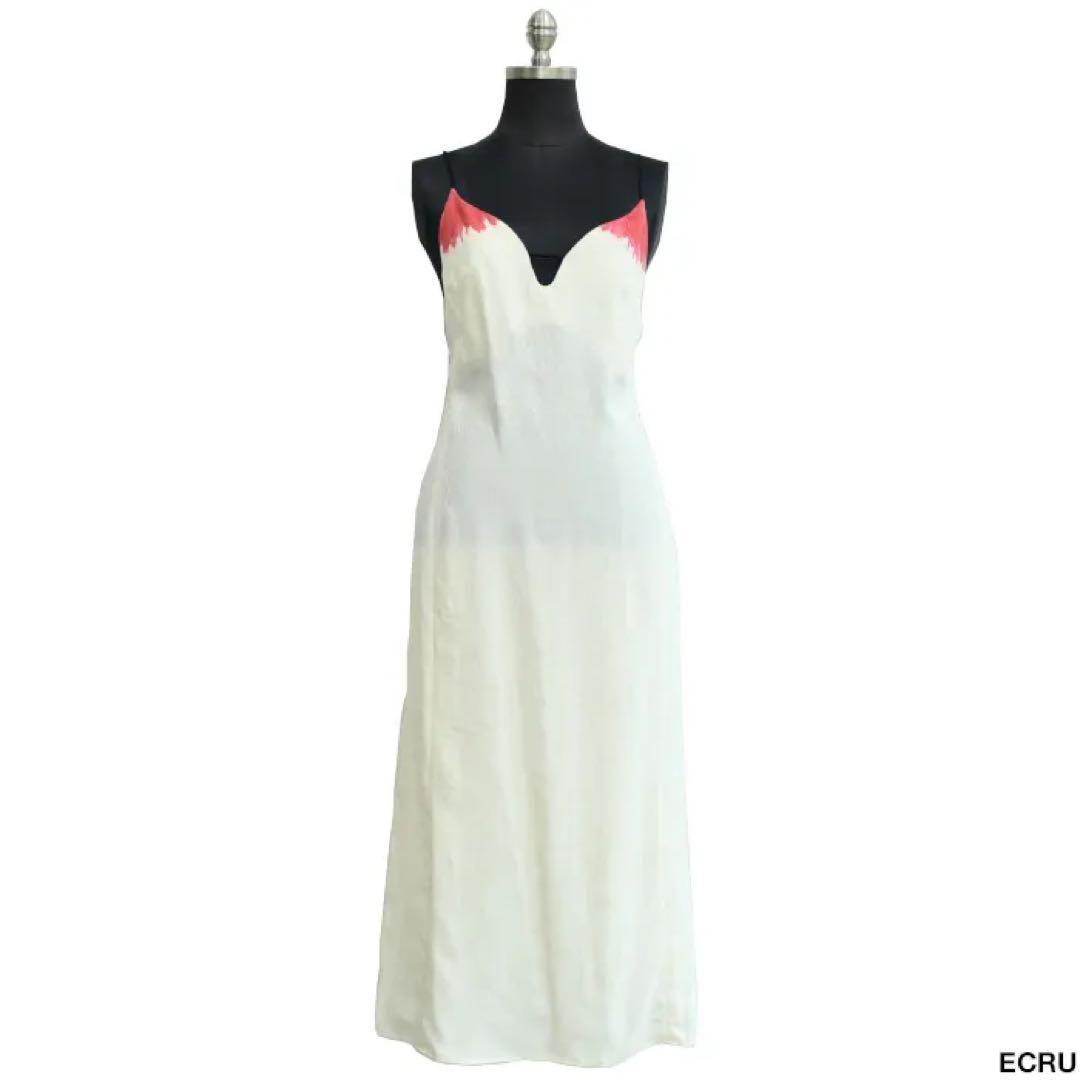 mame kurogouchi 鶴柄ジャカードキャミソールドレス