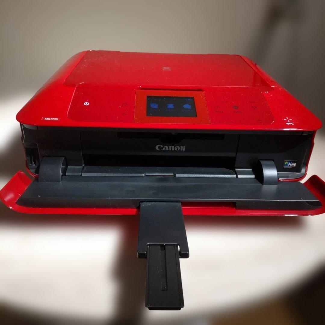 Canon PIXUS MG7730 インクジェットプリンター レッド 複合機