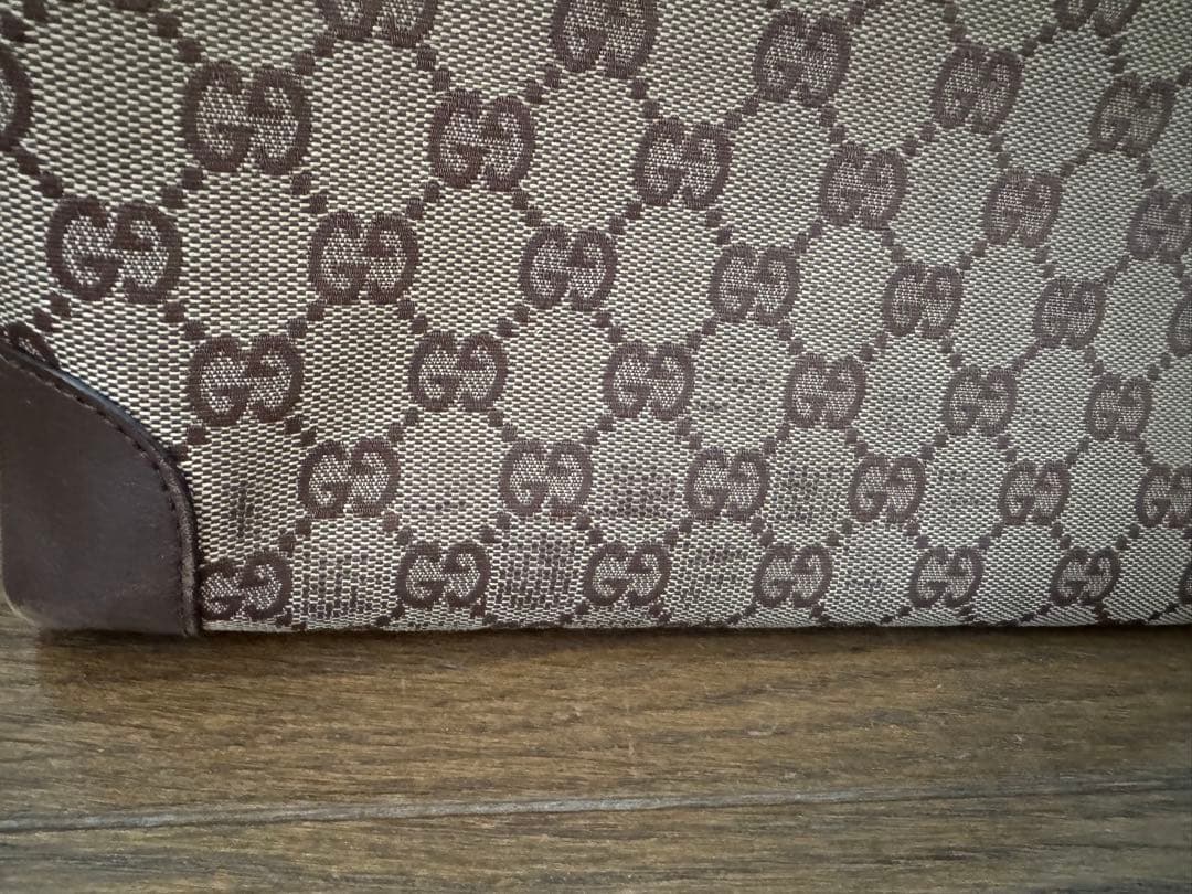 GUCCI GGキャンバス ブラウン(保存袋あり)