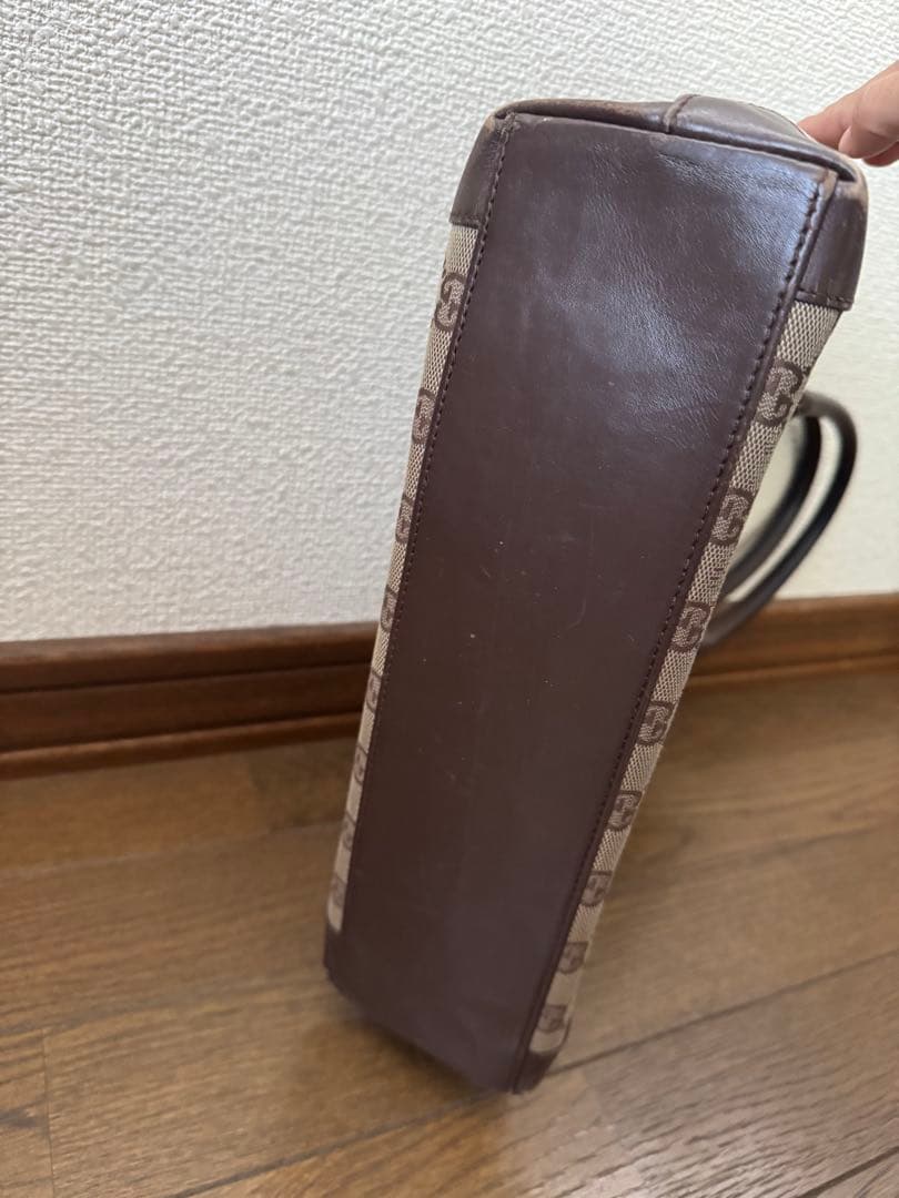 GUCCI GGキャンバス ブラウン(保存袋あり)