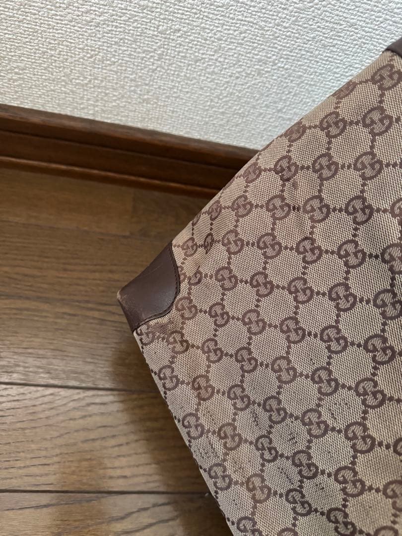 GUCCI GGキャンバス ブラウン(保存袋あり)