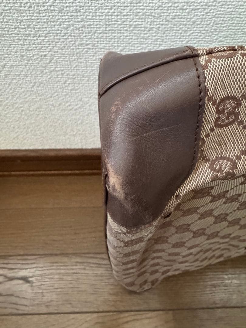 GUCCI GGキャンバス ブラウン(保存袋あり)