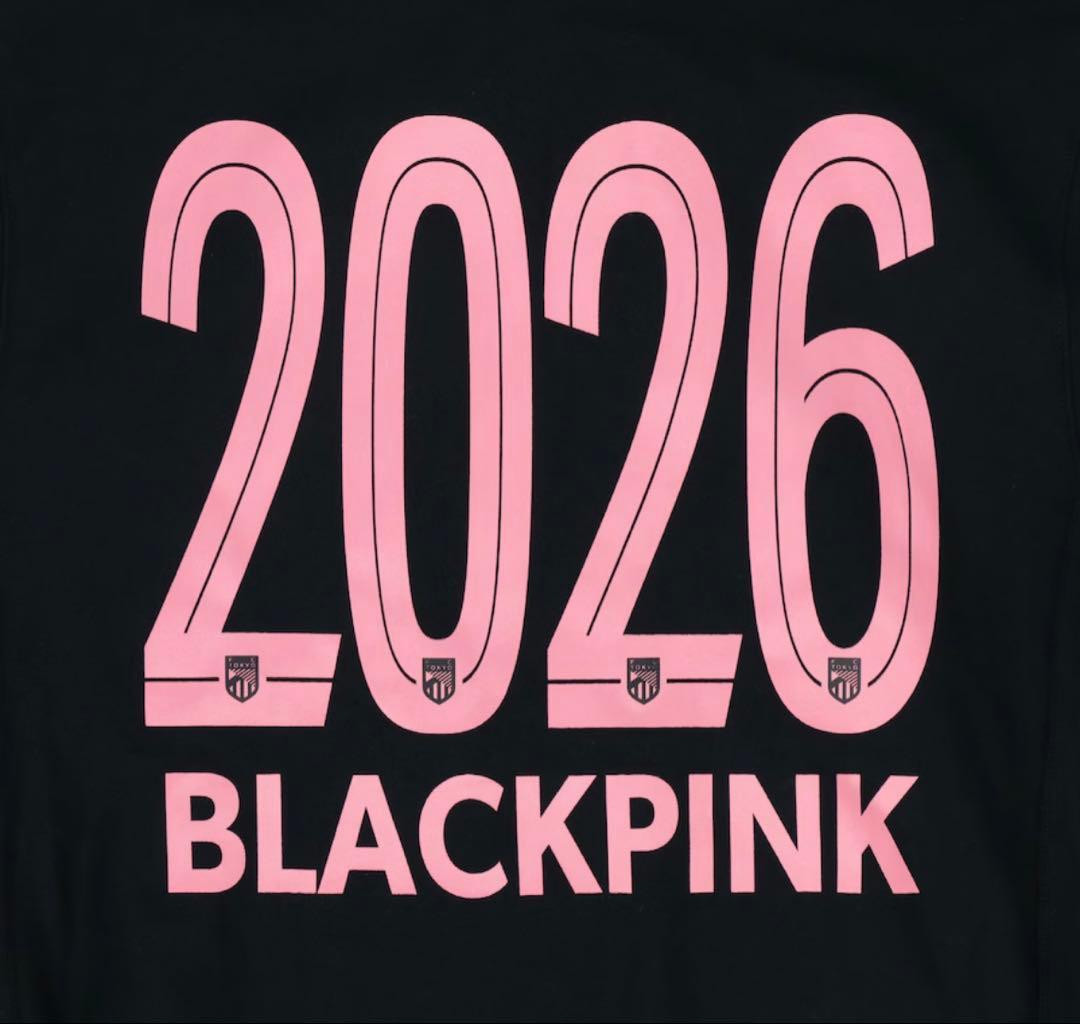 FC東京×BLACKPINK ブラック ロゴ フーディ【Mサイズ】