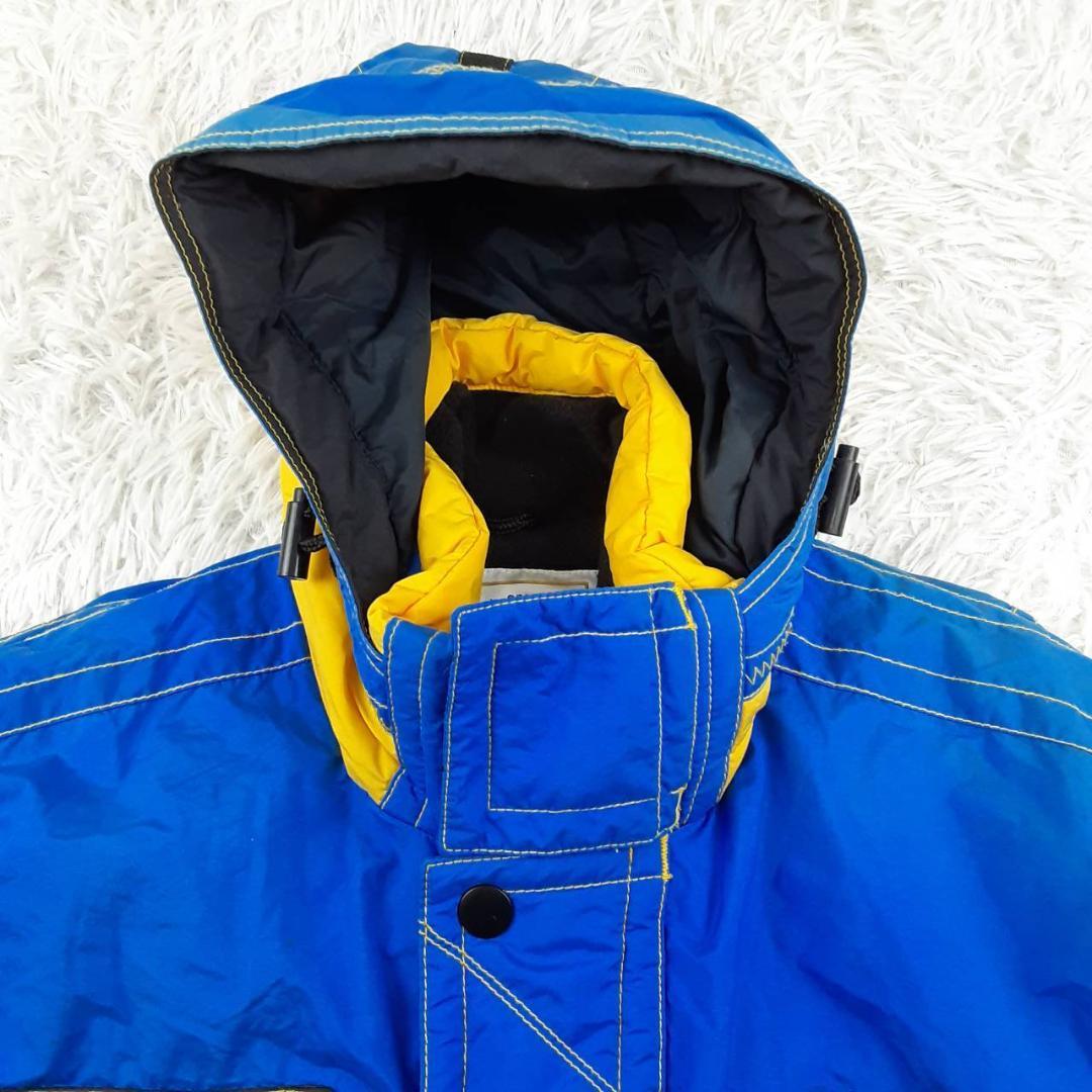 美品◎PARADISE パラダイス スキーウェアセットアップ ブルー 90s