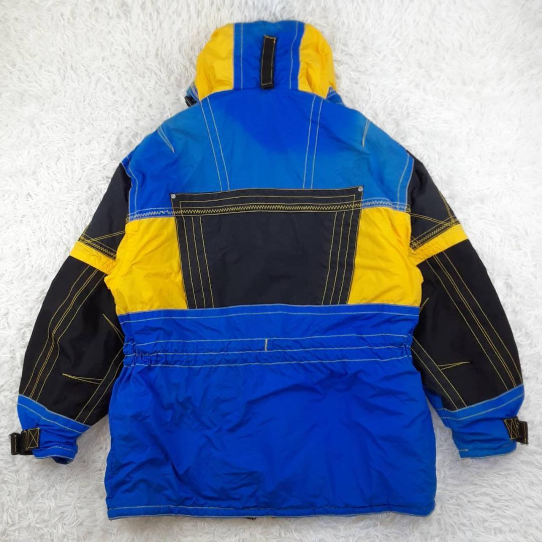 美品◎PARADISE パラダイス スキーウェアセットアップ ブルー 90s