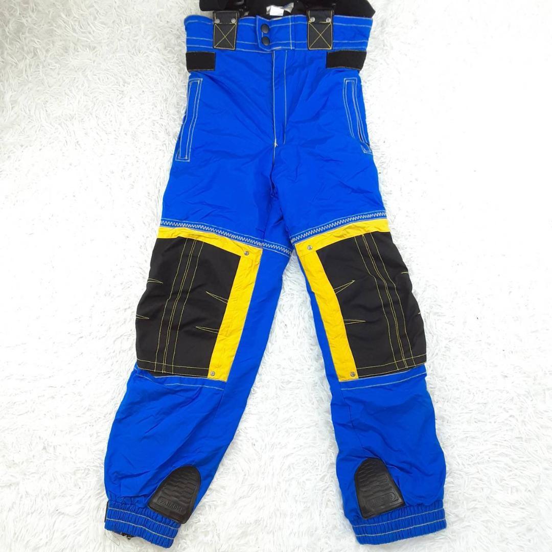 美品◎PARADISE パラダイス スキーウェアセットアップ ブルー 90s