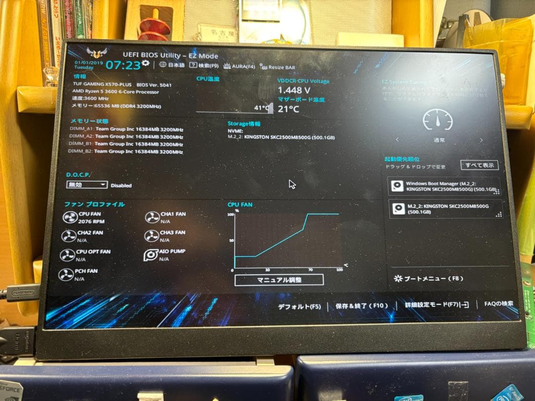 マザーボード Asus Tuf gaming X570 plus