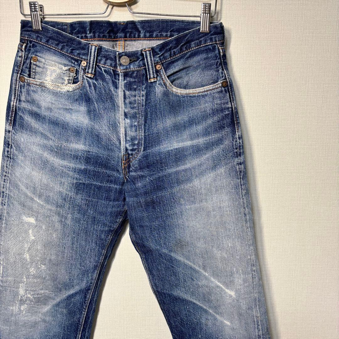 フルカウント 1101 デニムパンツ 濃淡ヒゲ 30