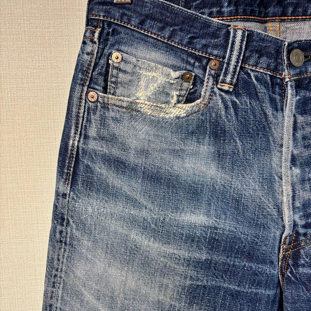 フルカウント 1101 デニムパンツ 濃淡ヒゲ 30