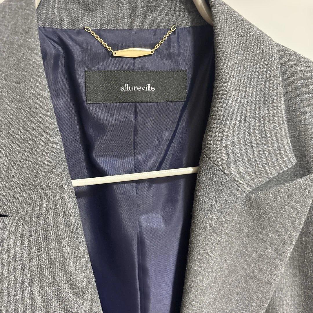 allureville グレー テーラードジャケット