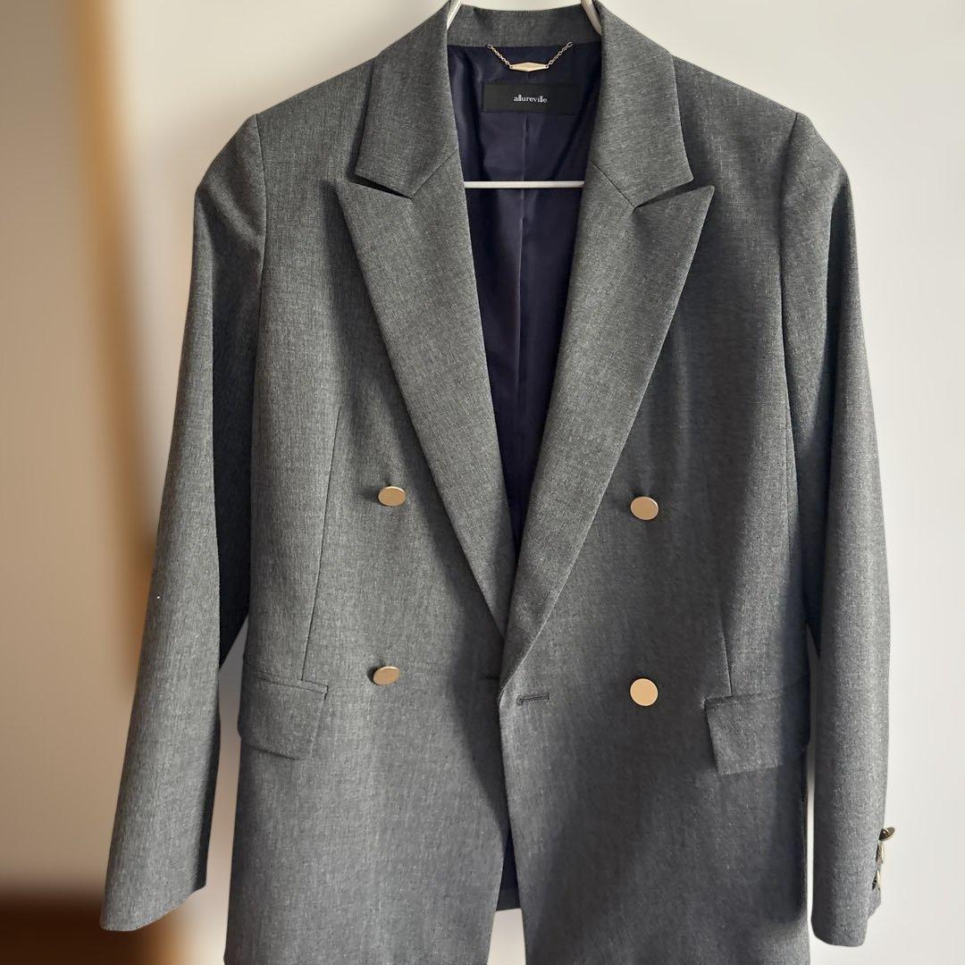 allureville グレー テーラードジャケット