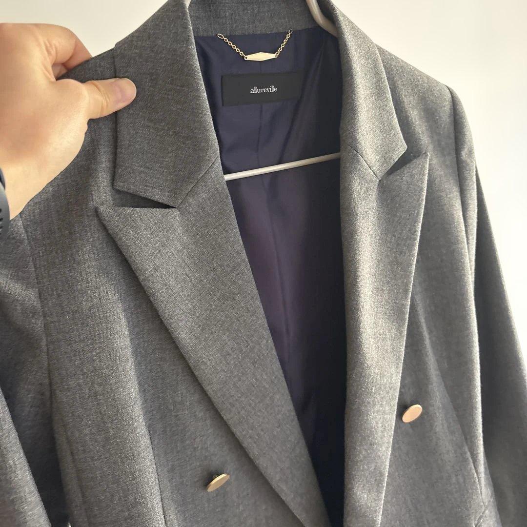 allureville グレー テーラードジャケット