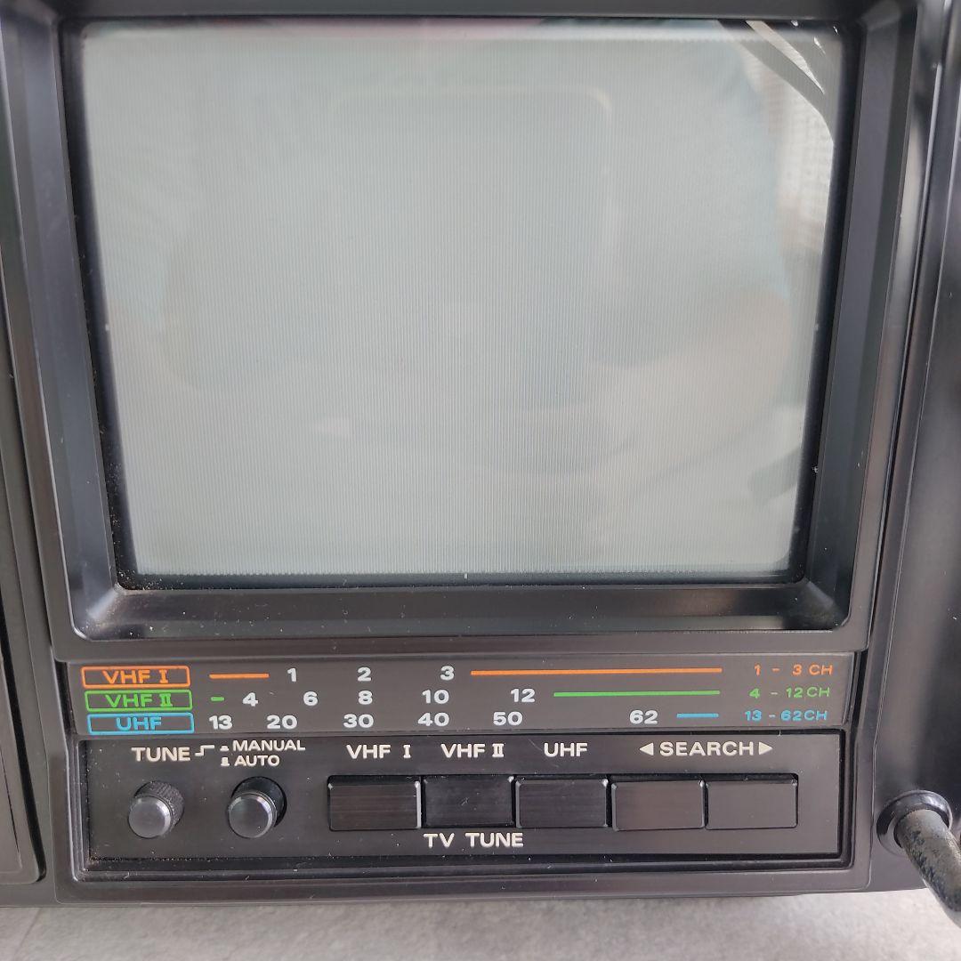 【レトロ】TRIMODE ポータブル TV/カセット/ラジオ 3WAY