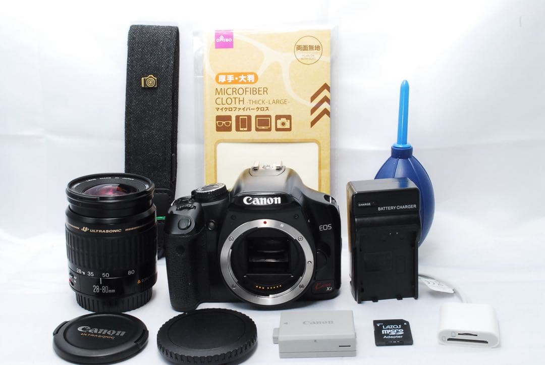 スマホ転送可‼️CanonKiss X2‼️一眼レフ‼️入門モデル‼️届いてすぐ使える‼️