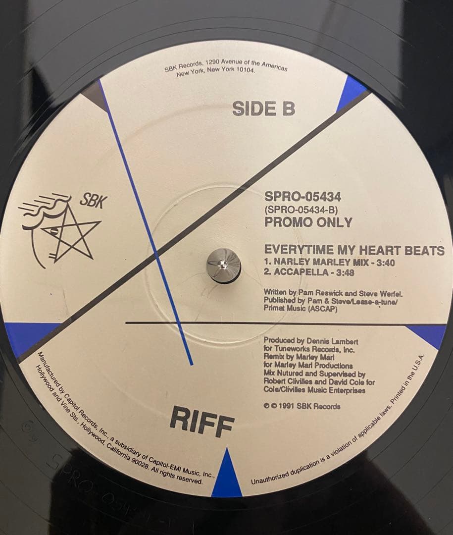 入手困難 激レア盤 Riff Everytime My Heart Beats