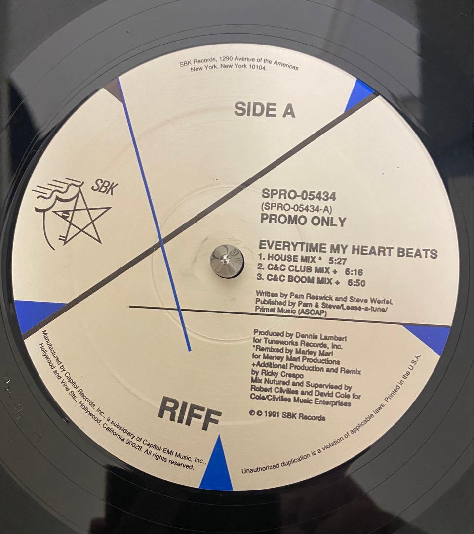 入手困難 激レア盤 Riff Everytime My Heart Beats
