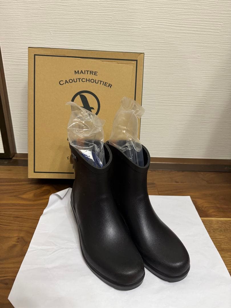 AIGLE 　新ロゴショートレインブーツ