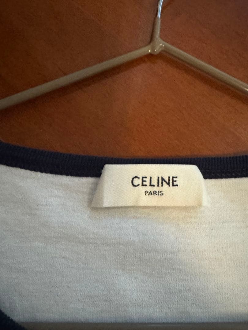 CELINE ホワイト Tシャツ 半袖