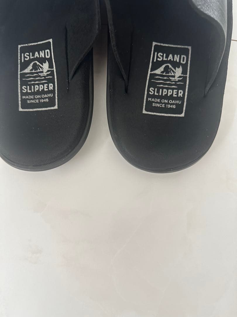 SLIPPER ブラック スライドサンダル
