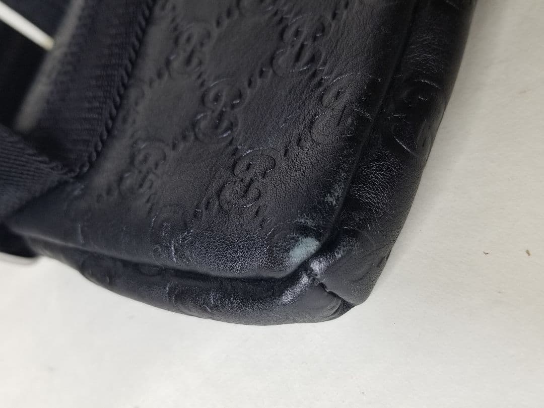 グッチ ブラウン グッチッシマ ベルトバッグ ブラック