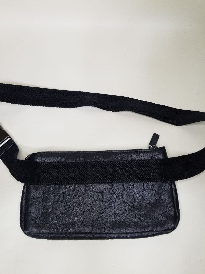 グッチ ブラウン グッチッシマ ベルトバッグ ブラック