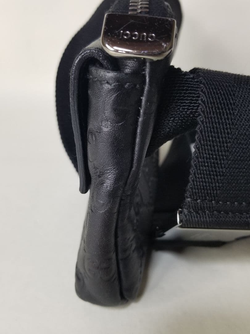 グッチ ブラウン グッチッシマ ベルトバッグ ブラック