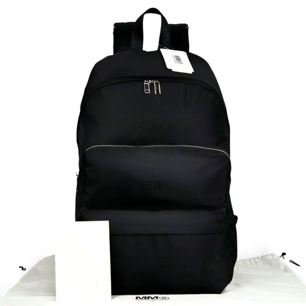 美品 メゾンマルジェラ MM6 ナンバリングロゴ バックパック リュックサック