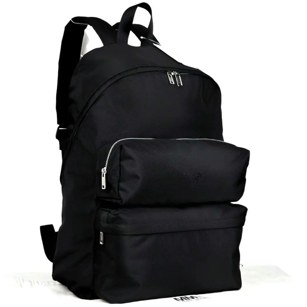 美品 メゾンマルジェラ MM6 ナンバリングロゴ バックパック リュックサック