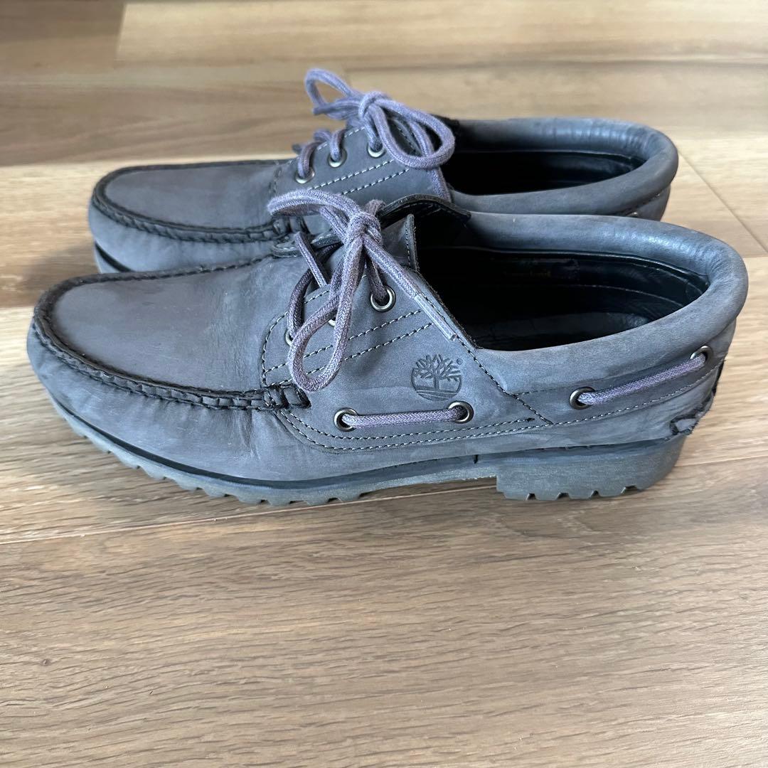 美品‼️Timberland 3eye デッキシューズ 27cm グレー