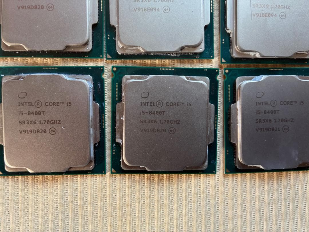 Intel Core i5-8400T CPU 6枚セット