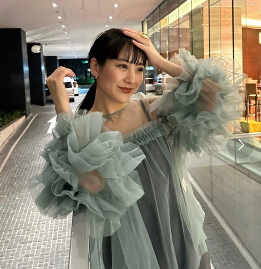 み*ね様 ☆ANDRESD ☆フリルデザイン パーティードレス