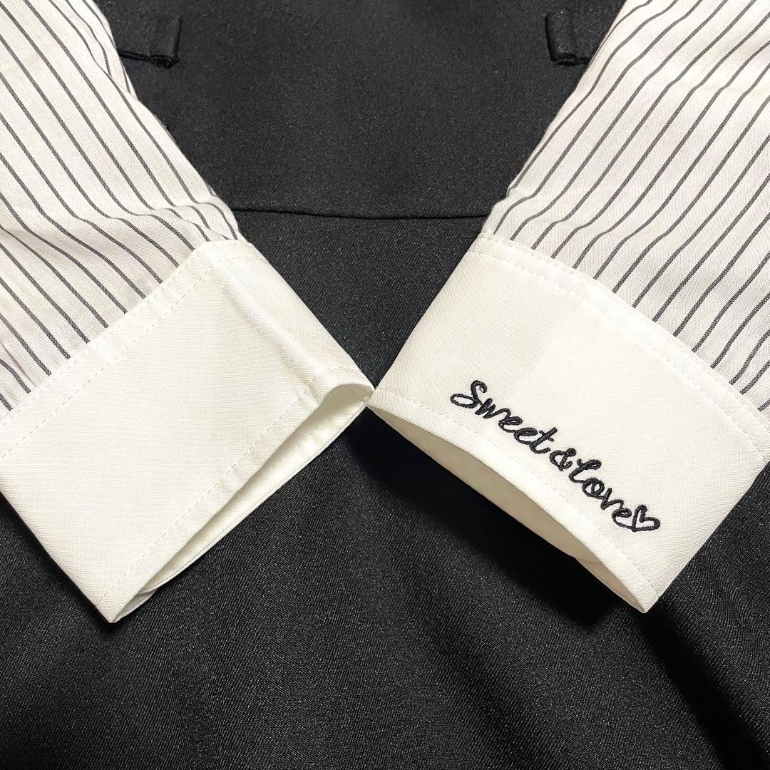 極美品♪アリサナ 165 スーツ 卒業式 黒 ロングスカート セットアップ