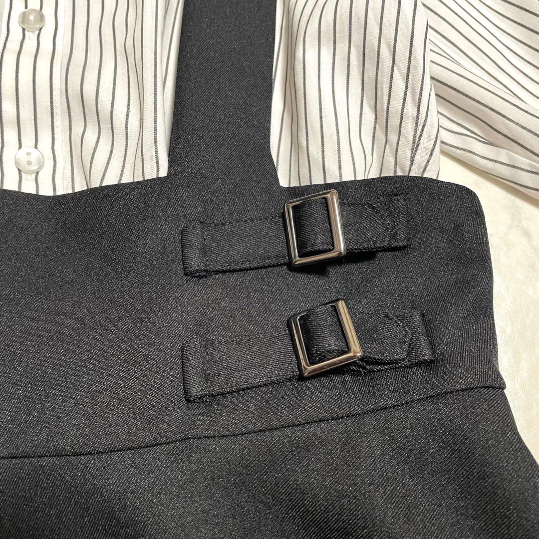 極美品♪アリサナ 165 スーツ 卒業式 黒 ロングスカート セットアップ