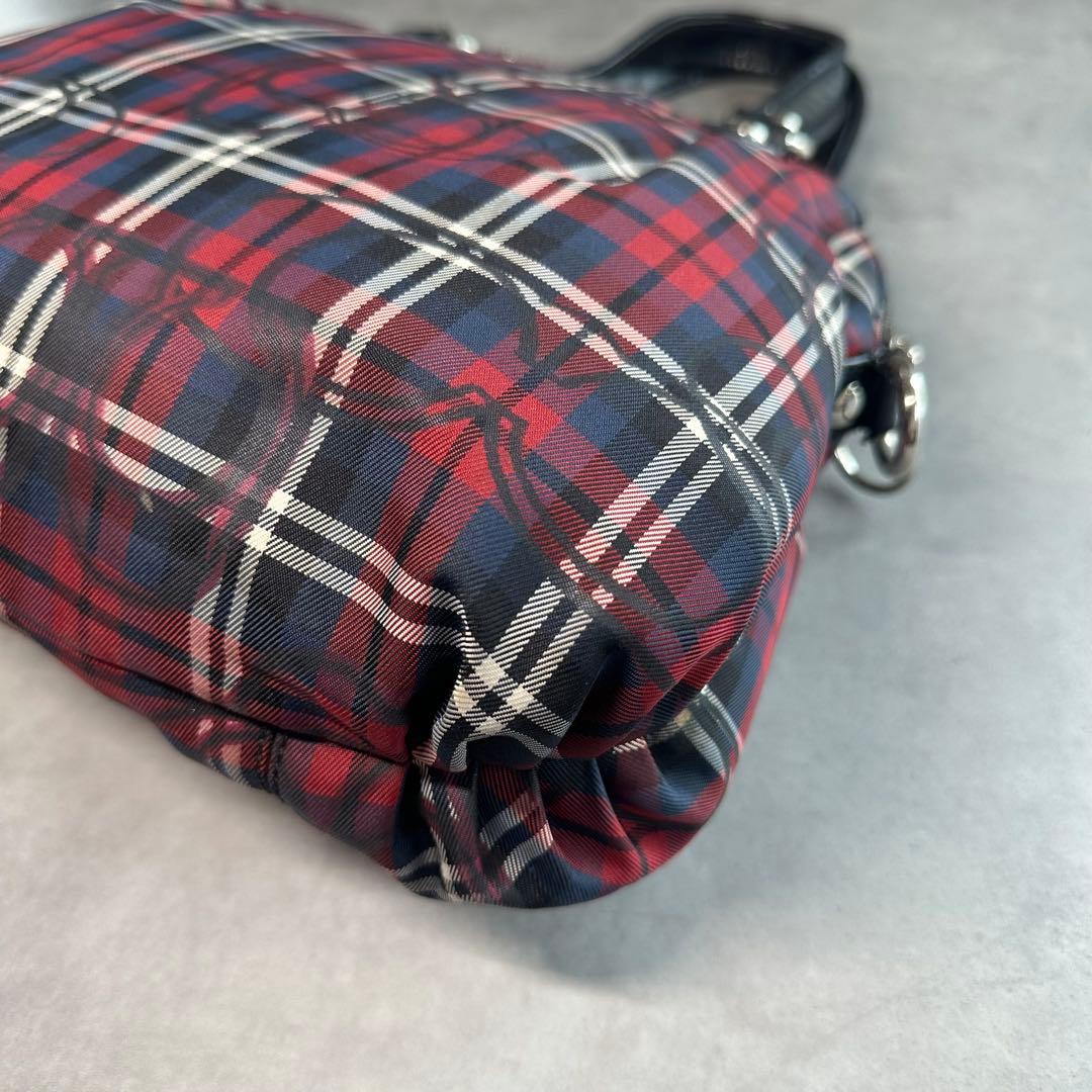 バッグ Y2K COACH Poppy Signature Check Handbag